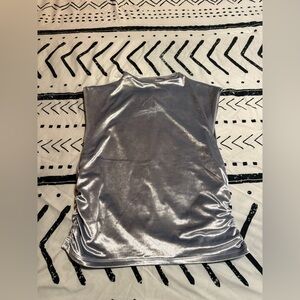 Abercrombie & Fitch Shimmering Blue Sleeveless Blouse